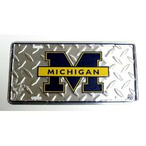  (6x12) University of Michigan Wolverines Diamond Cut Tin 