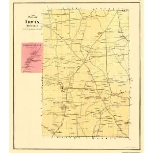  IRWIN TOWNSHIP PENNSYLVANIA (PA) LANDOWNER MAP BY FERD 