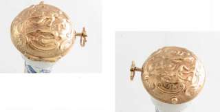 Mint 18k Gold Verge London Repousse Fusee P Case 1776  