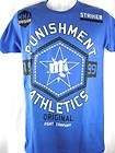 Punishment Athletics Striker Blue Slim Fit Mens T shirt New