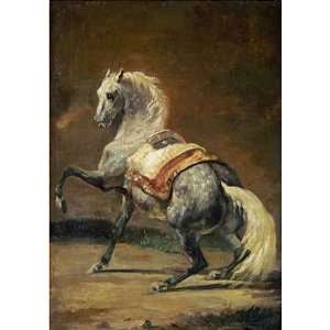  Dappled Grey Horse by Theodore Gericault. Size 15.50 X 22 