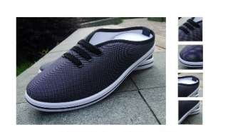 wholesale Korean Style Ventilate Casual Half Slipper Shoes Black