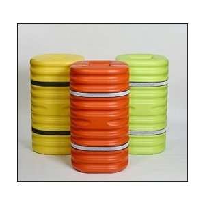 Column Protector, Orange with Reflective Bands  