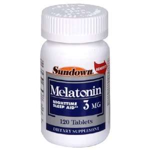  Sundown Melatonin, 3 mg, 120 Tablets Health & Personal 