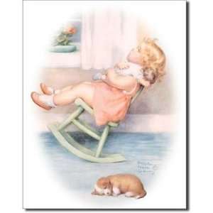   Chair with Baby by Gutmann Retro Vintage Tin Sign