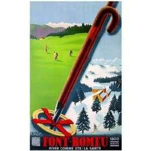  Font Romeu   Golf Ski by Unknown 24x36