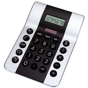  Mitaki Japan® Black and Silver Dual Powered Calculator 