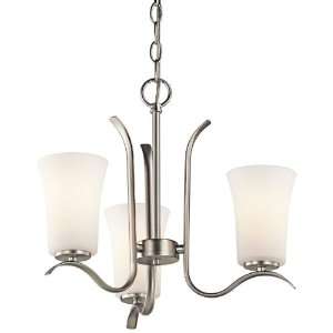   Kichler 43073NI Chandelier 3lt Brushed Nickel Armida