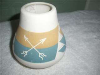 Sioux Pottery Native American Kate Dismounts Vase  