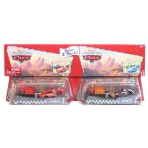  Value 2 Pack Pit Row Race Off Lightning McQueen Pit Row 