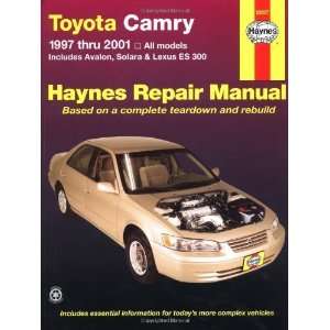  Toyota Camry 1997 thru 2001 All Models   Includes Avalon 