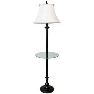  Barton Bronze Floor Lamp with Tray End Table