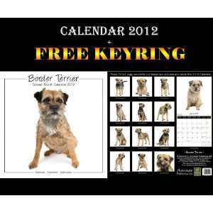 Border Terrier Studio Dogs Calendar 2012 + Free Keyring AVONSIDE 
