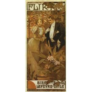  Cookies Couple Flirt Paris By Alphonse Mucha Was a Czech Art Nouveau 