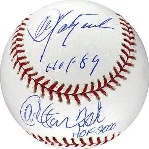  Carlton Fisk and Carl Yastrzemski Autographed Baseball 