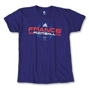  France Sphere Soccer T Shirt (Royal)