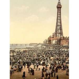     The tower with beach Blackpool England 24 X 18.5 