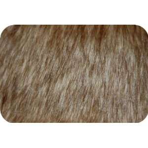  Faux Fake Fur Shag TIP Dyed FOX Gold Fabric By the Yard 