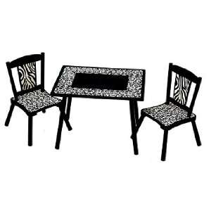 Wild Side Table & 2 Chair Set 