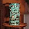 CHIMU DEITY VESSEL Bronze Copper Vase ARTISAN MADE Peru  