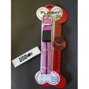  2011 USB Rechargeable LED Dog Collar Baby Pink medium 20 