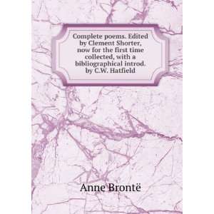   introd. by C.W. Hatfield (9785876232359) Anne BrontÃ« Books