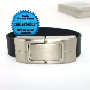   ™ 2G Black Leather USB Bracelet / USB Wristbands Electronics
