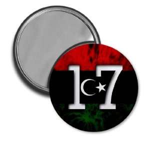  FEBRUARY 17 LIBYA FREEDOM Politics 2.25 inch Glass Pocket 
