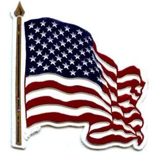  Wavy USA Flag Magnet