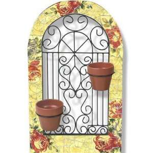  Country Rose Wall Grille with Pots