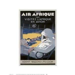  Air Afrique Vintage. 11.00 inches by 14.00 inches. Best 