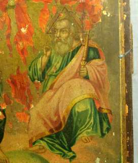 1897 ANTIQUE IMPERIAL RUSSIAN RUSSIA ORTHODOX PAINTING ON WOOD ICON 