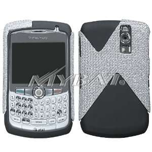 BlackBerry Curve 8300 8310 8330 Dual Cover Solid Black Silicone Skin 