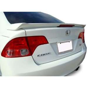 08 11 Honda Civic 4dr Factory Style Spoiler W/ LED   Painted or Primed