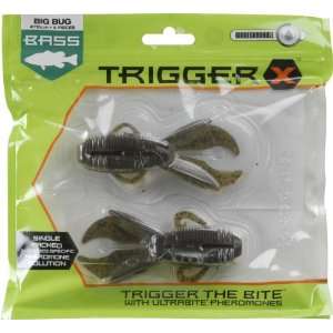  Rapala TRIGGER X   4in BIG BUG   4 per Pack   Green 