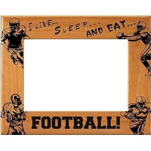  Live, Sleep, & Eat Football Picture Frame