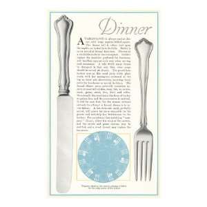  Setting the Table for Dinner Premium Poster Print, 8x12 