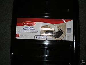 RUBBERMAID LARGE BLACK SLOPED DISH DRAINER TRAY MAT  