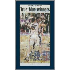     NO Winners   NCAA Champions 2009 10   Wood Mounted Newspaper Print