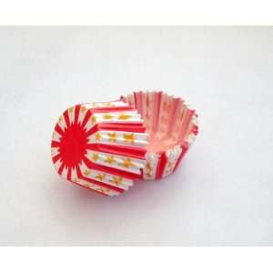  NEW Red Circus Themed Stars and Stripes Baking Liners 