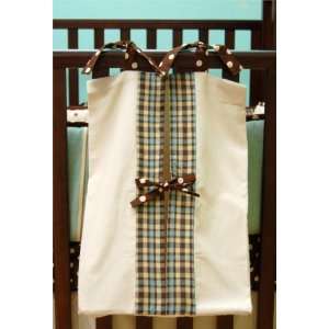  Mad About Plaid Diaper Stacker in Blue Baby