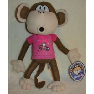  13 Bobby Monkey with Pink Shirt Plush Stuffed Animal Toy 