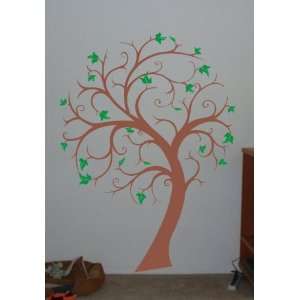  Modern Tree and Leaves Decal Sticker Wall Nature Boy Girl 