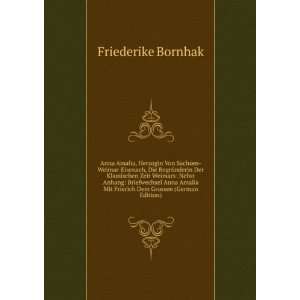   Grossen (German Edition) (9785874983383) Friederike Bornhak Books