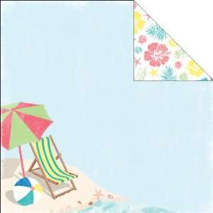  Just Beachy Double Sided Paper 12X12 Beach Chair