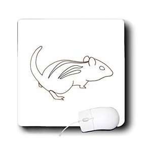   Chipmunk   Chipmunk Outline Art Drawing   Mouse Pads Electronics