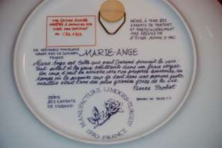 LIMOGES/Pierre Probst Ltd Ed Plate   MARIE ANGE  