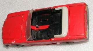 RED FORD TEKNO MUSTANG CONVERTIBLE DIE CAST USED #833  