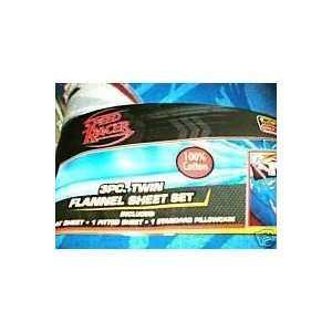  Speed Racer   3 Piece Twin Flannel Sheet Set