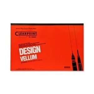  ClearPrint Plain Vellum Pad   White   CLE10001416 Office 